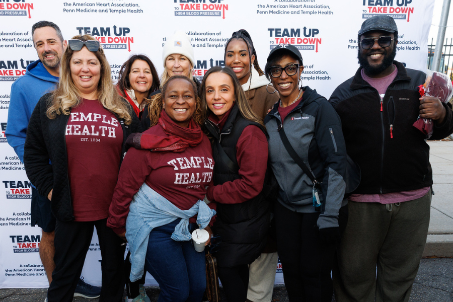 Temple Health team members at this year’s Heart Walk.