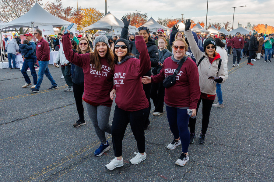 Temple Health team members at this year’s Heart Walk.