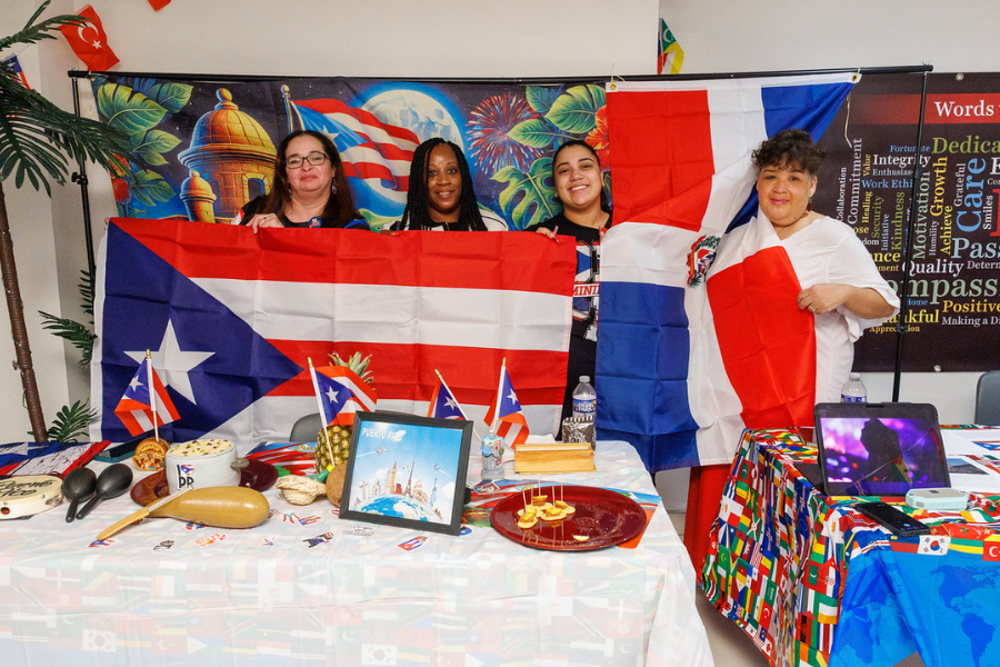 Temple Health employees enjoying the International Day Fair!