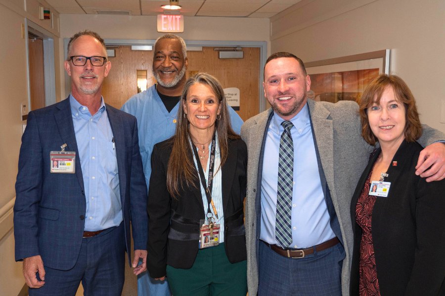 Rep. Dougherty during his visit to Jeanes Campus.