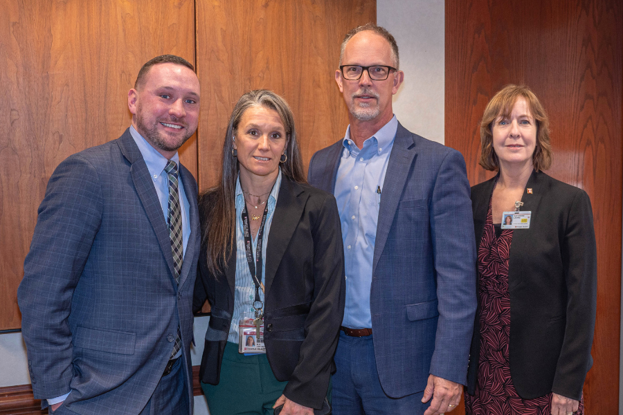 Rep. Dougherty during his visit to Jeanes Campus.