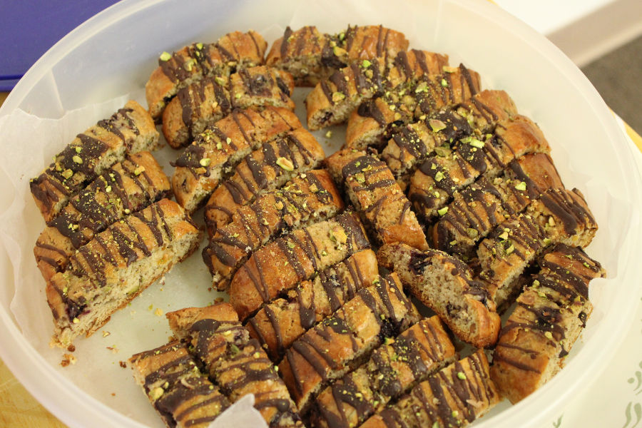 Snapshots from the March Madness Basketball Bracket Cookie Bake-Off.