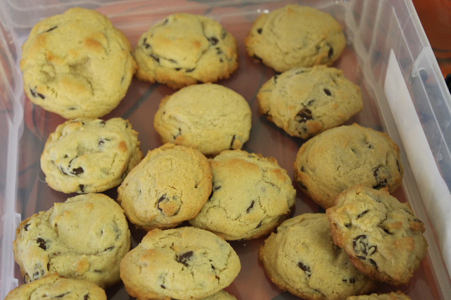Snapshots from the March Madness Basketball Bracket Cookie Bake-Off.