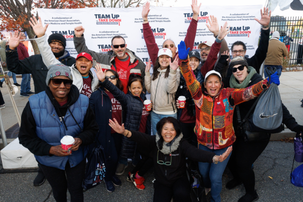 Temple Health team members at this year’s Heart Walk.