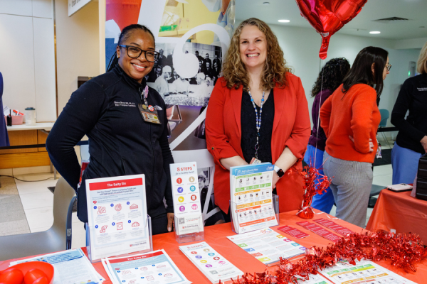 Heart & Vascular Institute team members offered educational materials to attendees.