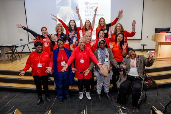 Temple Health team and community members celebrating American Heart Month.