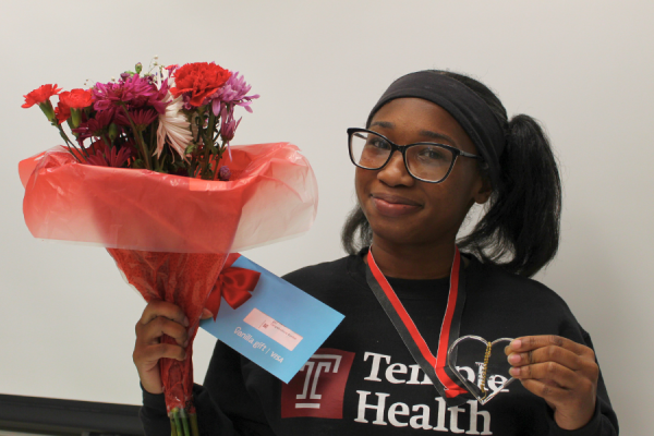 Medical Assistant Shaniya Guynea-Carter, one of the winners of the December 2025 TFP C.A.R.E.S. Award.