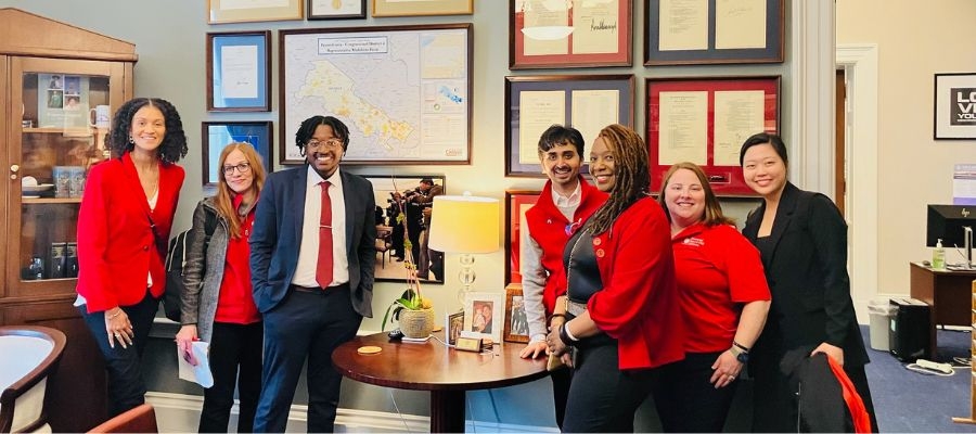  Dr. Rali and members of the National Blood Clot Alliance meet with Congressional staffers on Capitol Hill