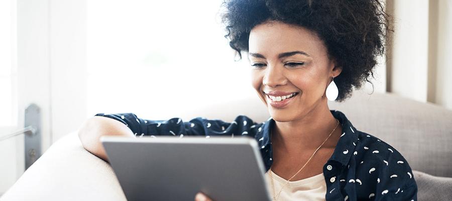 Patient researches health insurance