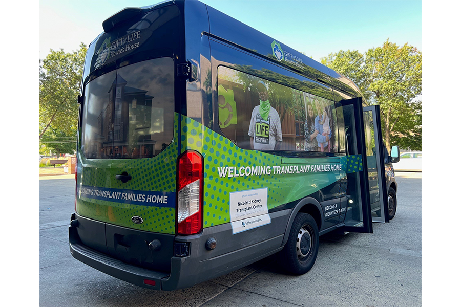 One of the Howie's House transport shuttles.