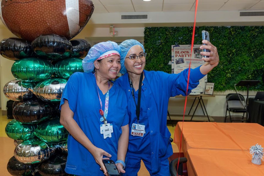 Snapping a selfie at the TH-CHH Block Party.