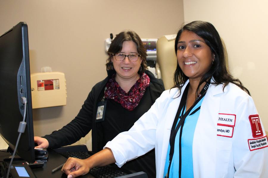 Dr. Shah Pandya (right) with Dr. Rachel Rubin, who was instrumental in developing MVP-CAN. 