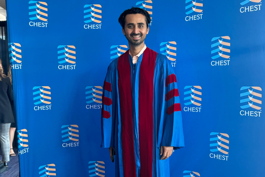 Dr. Rali at CHEST 2024.