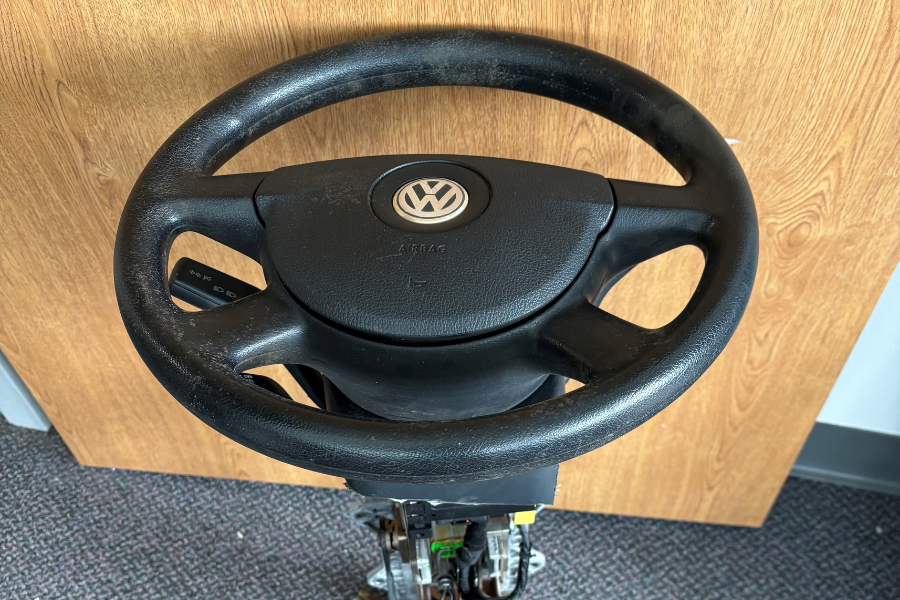 The VW steering column submitted by team Release the Hounds.
