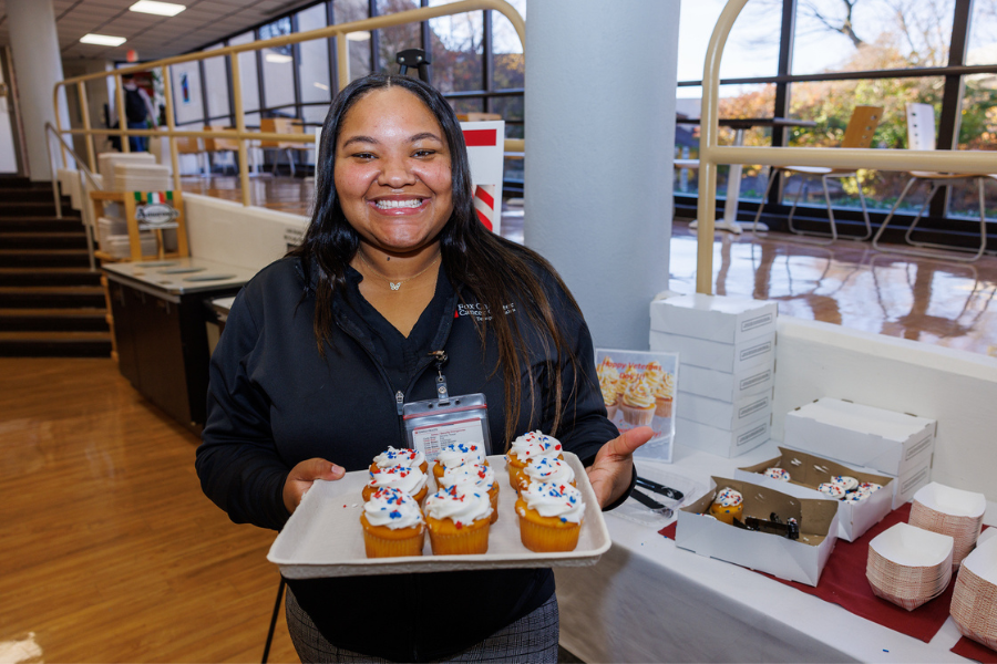 The Fox Chase Cancer Center cafeteria (and the sweet treats!) was decked out in red, white, and blue to celebrate our country.