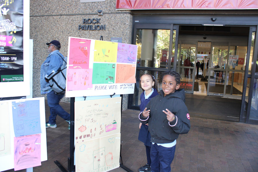 Some of the entries in our fire prevention poster contest. 