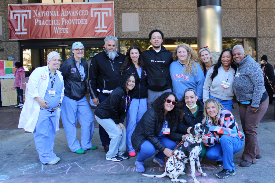 Some of our Temple Burn Center team members at Fire Prevention Day.