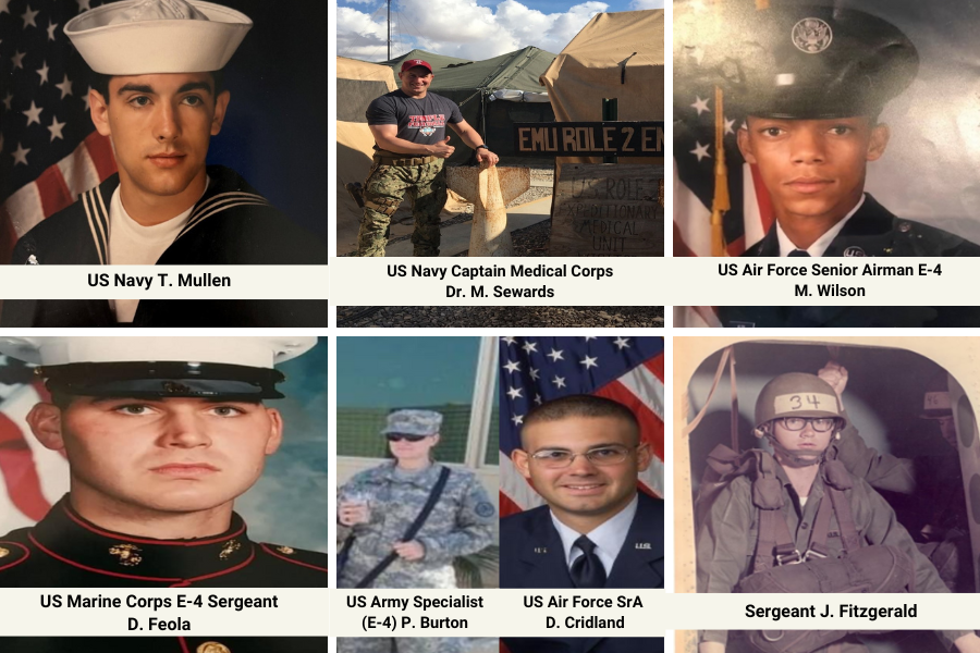 Some of our Temple Health veterans in uniform.