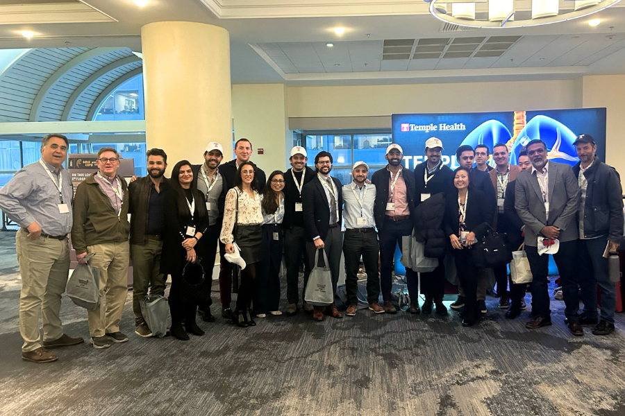 Temple Lung Center physicians and fellows at the 2024 GOLD Conference.