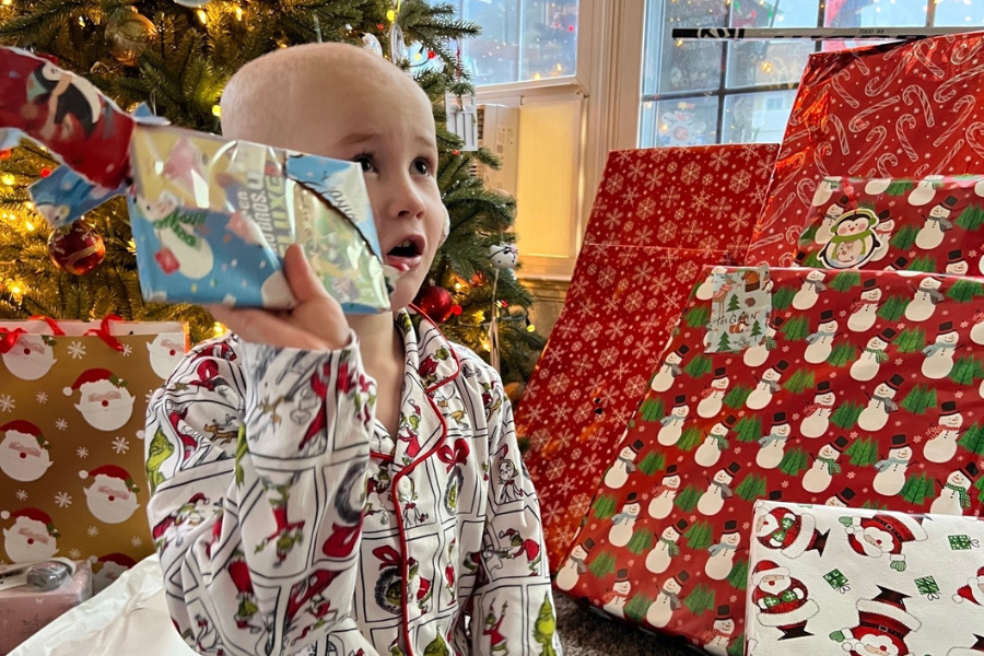 Gavin couldn’t have been more excited about the gifts he received!