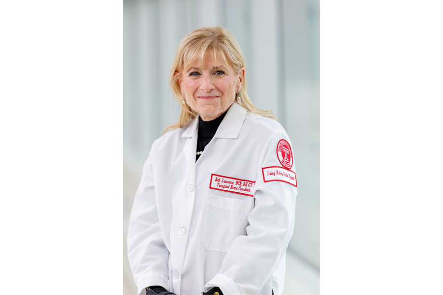 Living Donor Kidney Transplant Nurse Coordinator Mary Beth Lawrence.