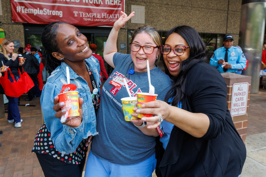 Our Patient Experience Week picnic at TUH-Main Campus was a huge hit! (As was the water ice!)