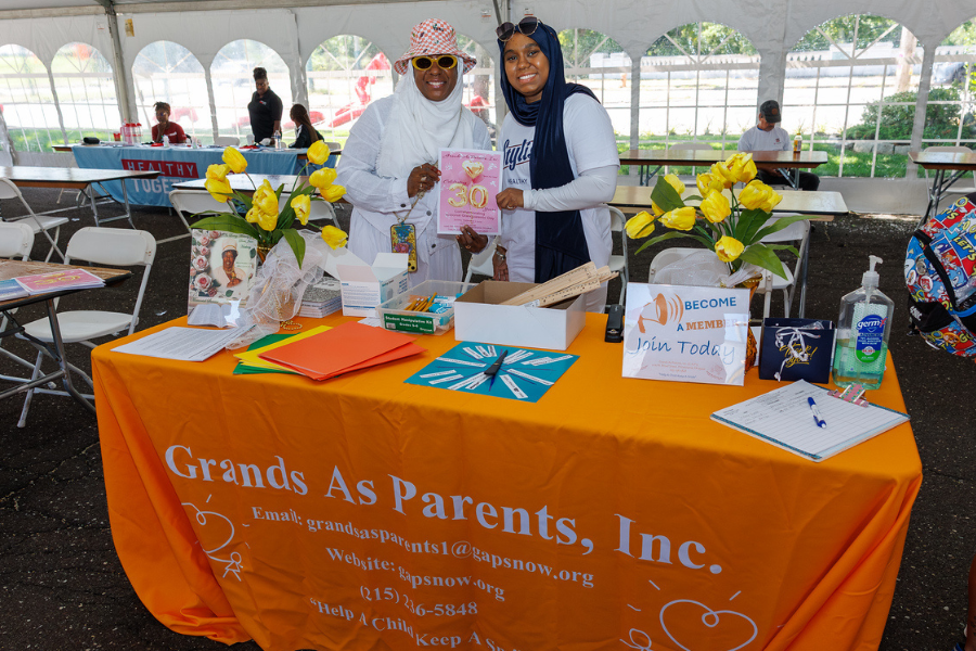 Community members, employees, and the Phanatic himself had a great time at the Back to School Health & Resource Block Party!