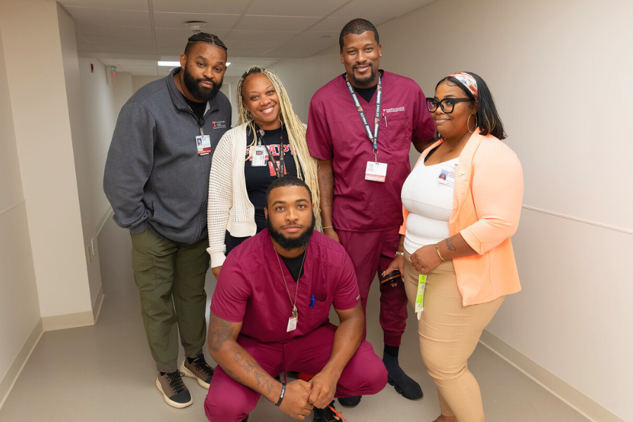 Temple Women & Families team members on the first day at the new hospital.