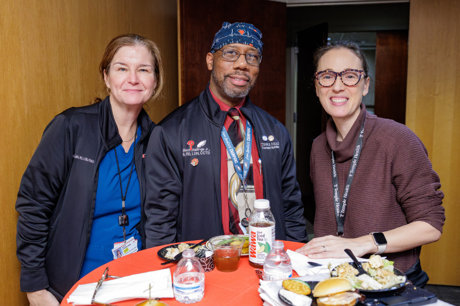 Temple Health teams celebrated achieving their national lung transplant milestone.