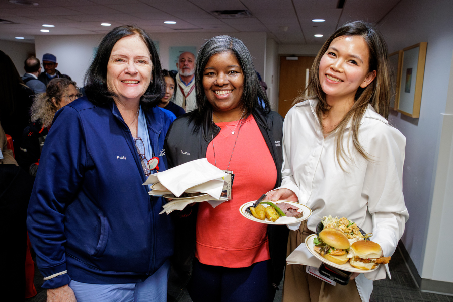Temple Health teams celebrated achieving their national lung transplant milestone.