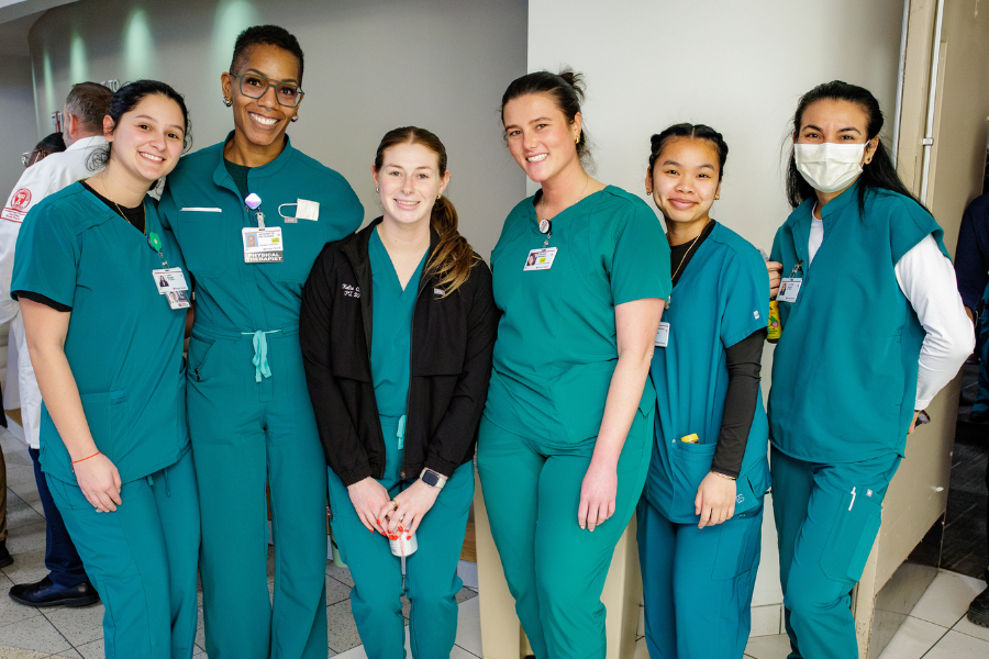 Temple Health teams celebrated achieving their national lung transplant milestone.