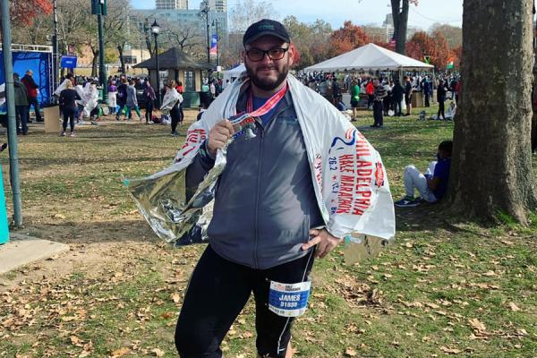 Jimmy at the Philadelphia Half Marathon