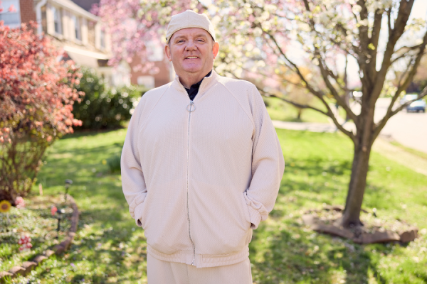 Nick outside for a walk