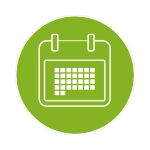 Calendar icon - green