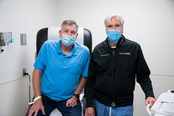 Paul with his doctor, Gerard Criner