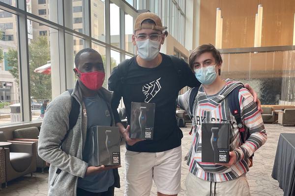 Lewis Katz School of Medicine students with Butterfly iQ Ultrasound devices