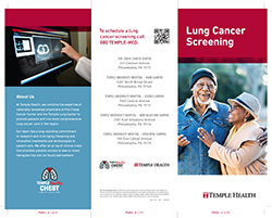 Temple Healthy Chest Initiative brochure