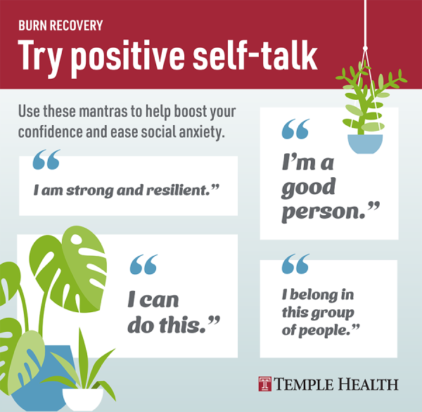 Burn recovery positive self talk