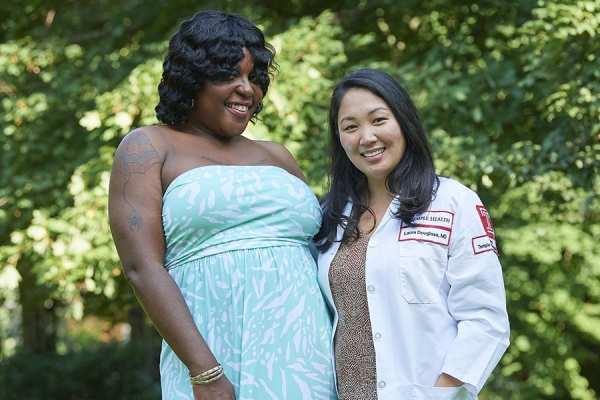 Pamela with Dr. Douglass