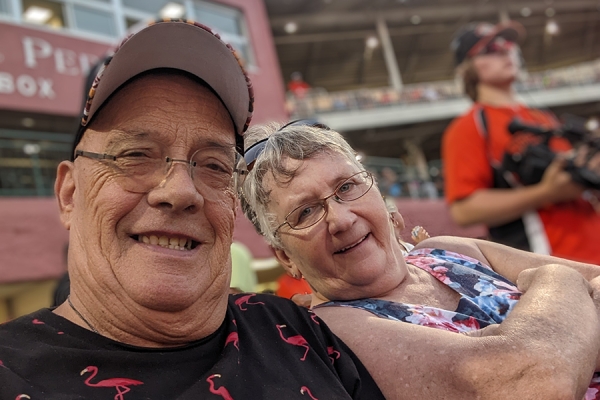 Kirk and his wife Ruth are getting back to the things they love, like going hiking and to other outings on weekends.