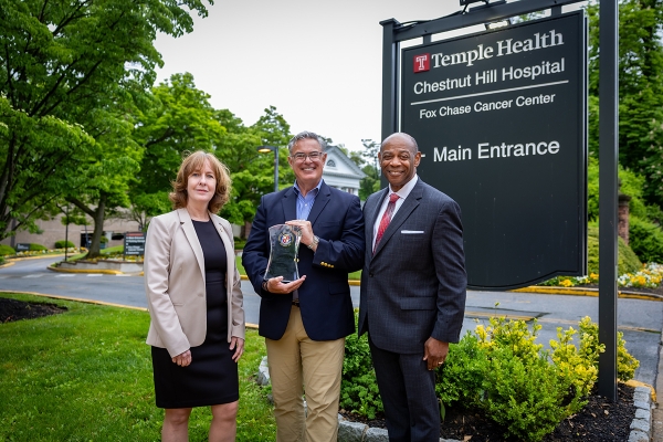 The American Hospital Association (AHA) recently recognized Temple Health-Chestnut Hill Hospital in appreciation for its 100 years of participation, leadership and membership in the AHA.