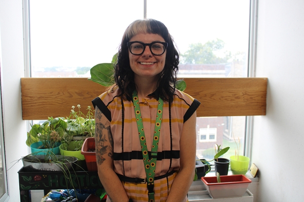 Amanda Sommerville, the Registered Art Therapist who led Episcopal's Patient Art Show. 