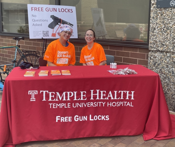 Laws and Chamberlain in front of Main Campus.