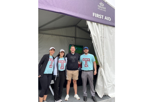 Temple Health team members at the Truist Championship