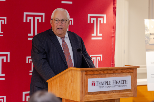 Episcopal Healthcare Foundation and Temple Health board member Joseph W. “Chip” Marshall III emphasized the Foundation’s commitment to TUH-Episcopal Campus and the community it serves and how rewarding it is to see the meaningful impact of their gift.