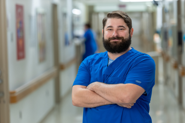 TUH-Main Campus charge nurse Michael Giaccio, RN.