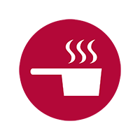 Cooking burns icon