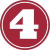 Red number 4