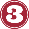 Red number 3